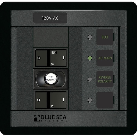 Blue Sea Systems Blue Sea 1190 ELCI Main 30A Double Pole + 1 Position 1190